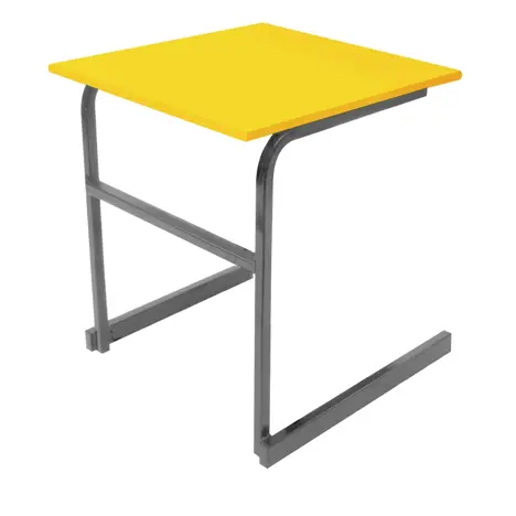 Heavy Duty Cantilever Exam Desk - Dark Grey Legs - Daffodil